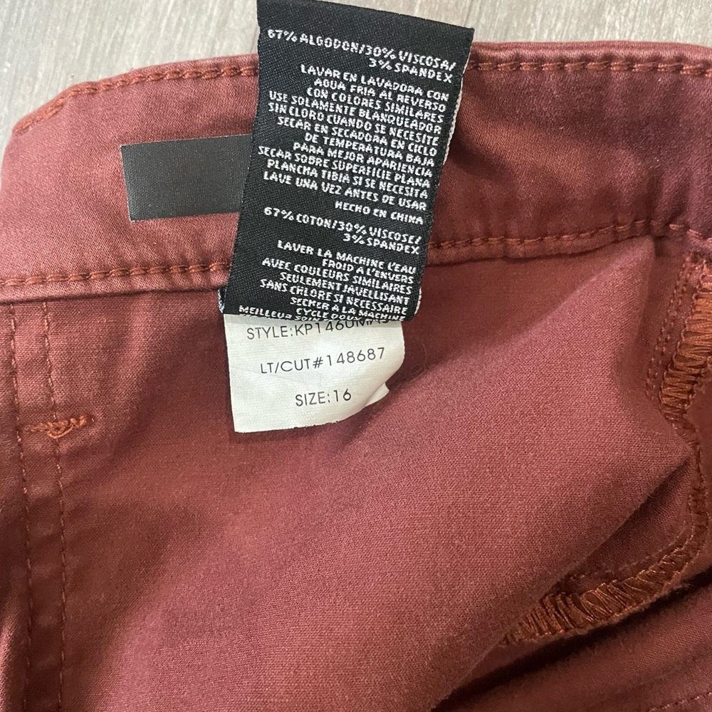 Kut From The Kloth Chris High Rise Joggers Pants in Nutmeg - Size 16 - Picture 7 of 9